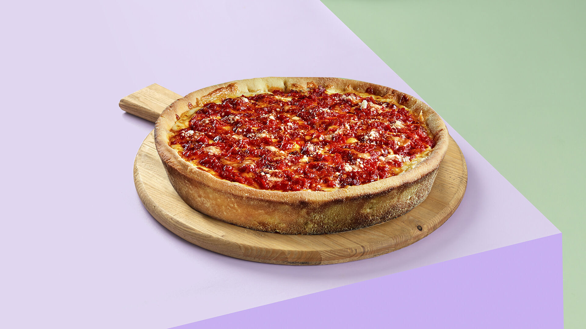 Deep Dish Margherita