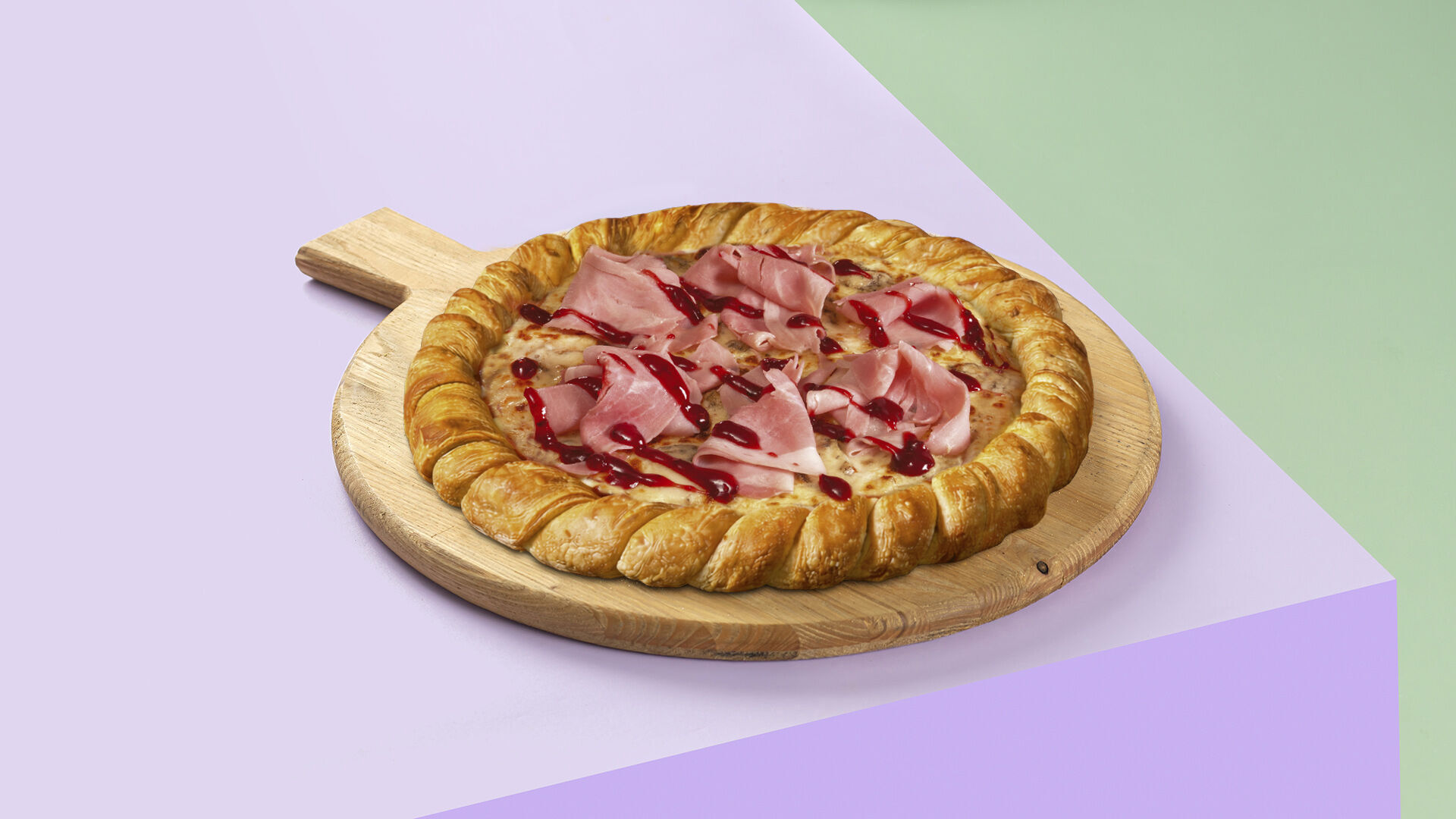 Pizza Croissant Gorgonzola Blueberry